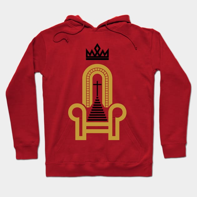 Christian illustration. Throne of the Lord and Savior Jesus Christ. Hoodie by Reformer